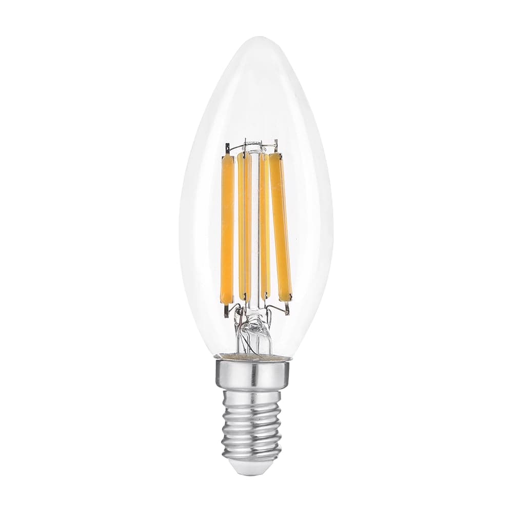 General Lighting Systems Филаментная светодиодная лампа GLDEN-CS-10-230-E14-2700, 10Вт, 580 Лм, цоколь Е14, колба CS свеча 662241