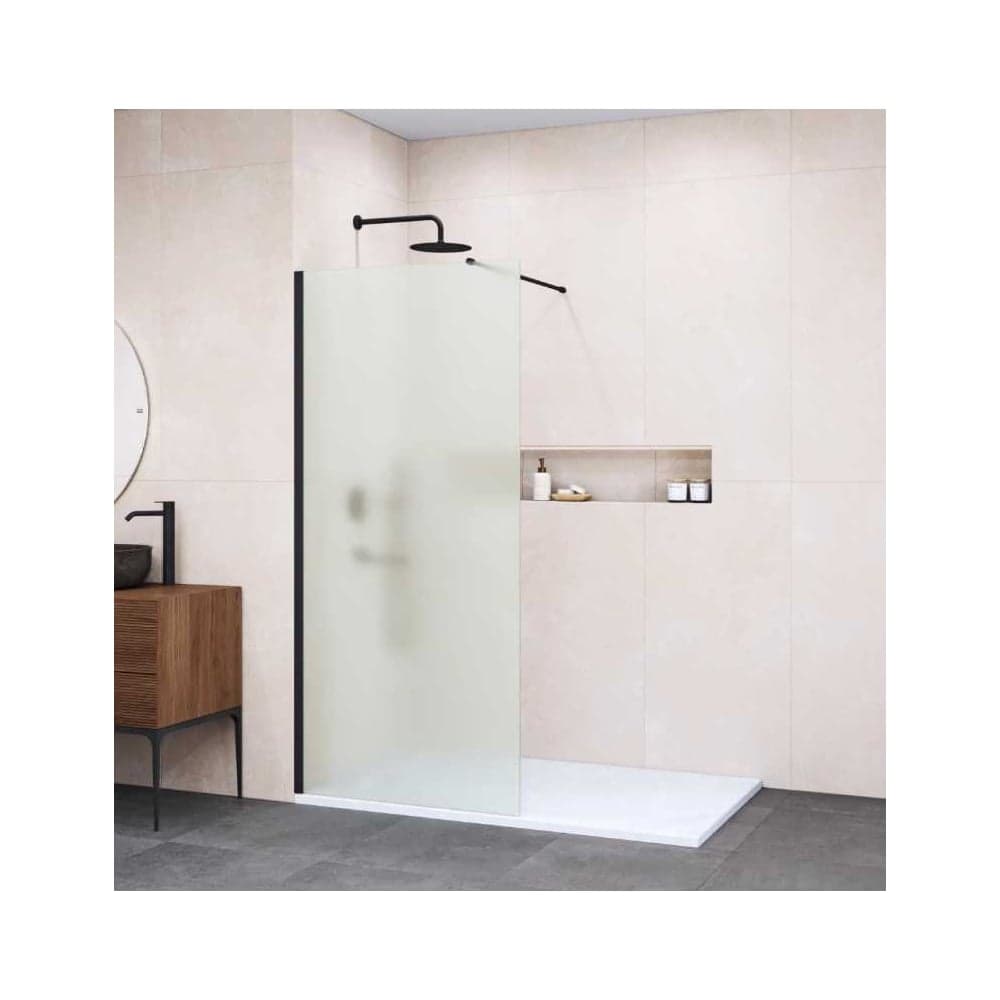 Душевая перегородка RGW 120x195 WA-002 B Чёрный/Матовое/6 мм (Easy) 35100212-24