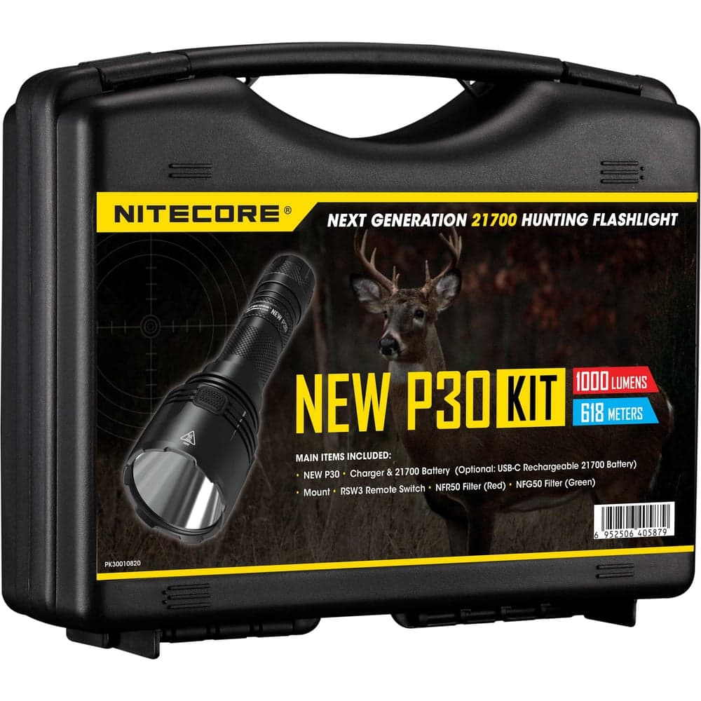 Охотничий набор NITECORE NEW P30 HUNTING KIT CREE XP-L HI V3, 1000 Люмен, 618 м, 680 ч 19685