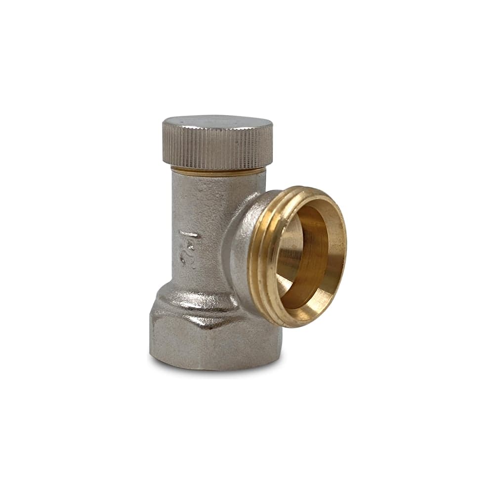 Клапан запорный угловой Primoclima Armature ВР-НР 1/2x3/4, без хвостовика, никель PC3412RANN