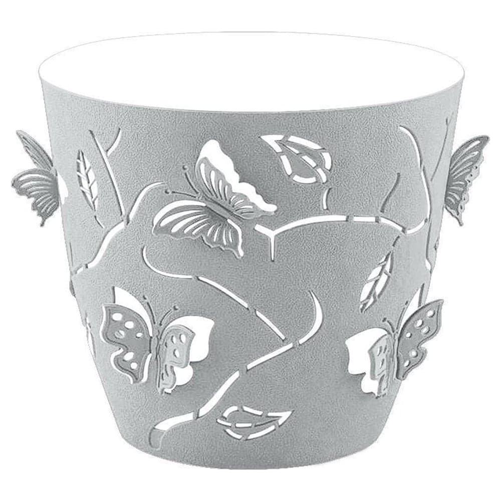 Горшок для цветов PLAST TEAM Butterflies, 0,7 л, серый шторм 256251