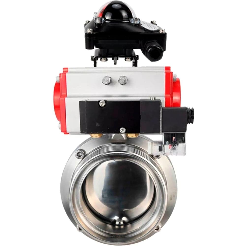 Затвор дисковый DN.ru 304-304-EPDM Ду15 Ру10 пищ.нерж.сталь,пн.привод, пн.распр, БКВ D050-77451