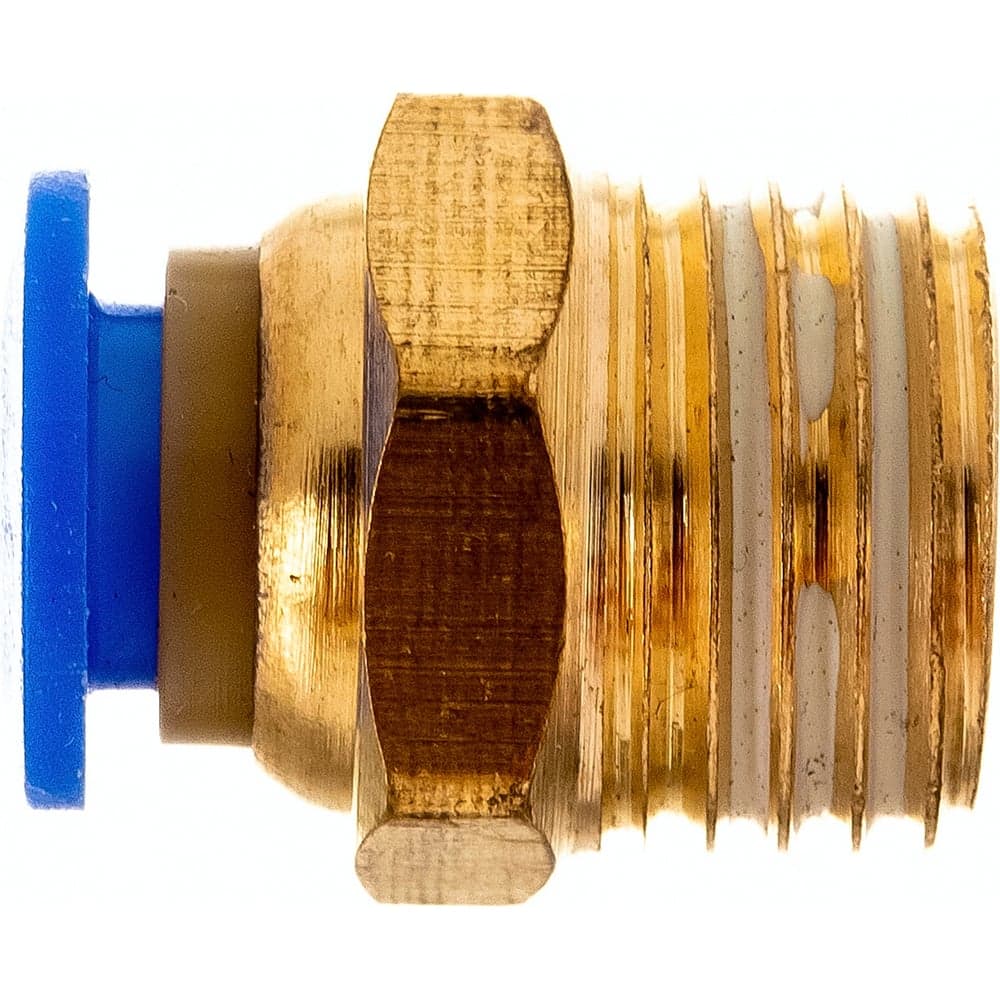 Фитинг цанговый прямой металлический 6 мм, M1/4" Pegas pneumatic 5201