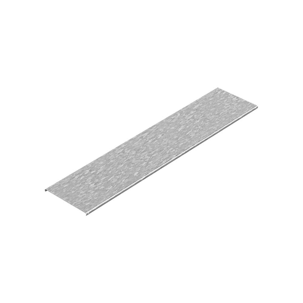 Крышка OSTEC к лотку 50x15x3000, толщина 0,55 мм, Сендзимир цинк КЛЗТ-50х15х3000-0,55-СЦ