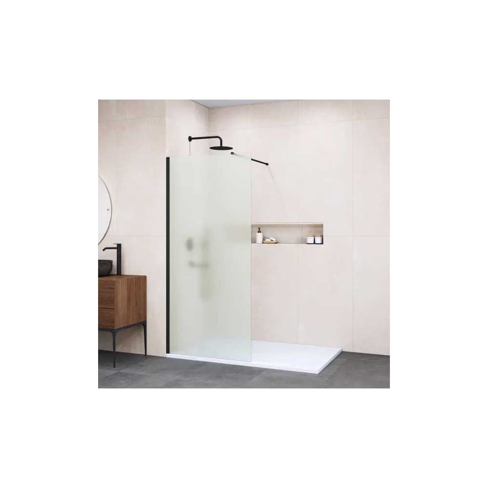 Душевая перегородка RGW 110x195 WA-002 B Чёрный/Матовое/6 мм (Easy) 35100211-24