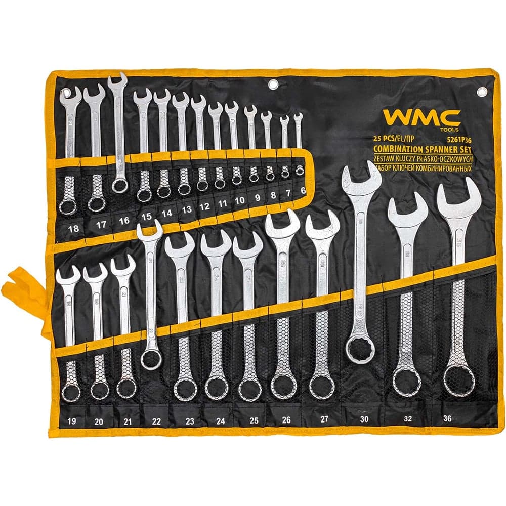 Набор ключей комбинированных WMC TOOLS 25 предметов WMC-5261P36(62626)