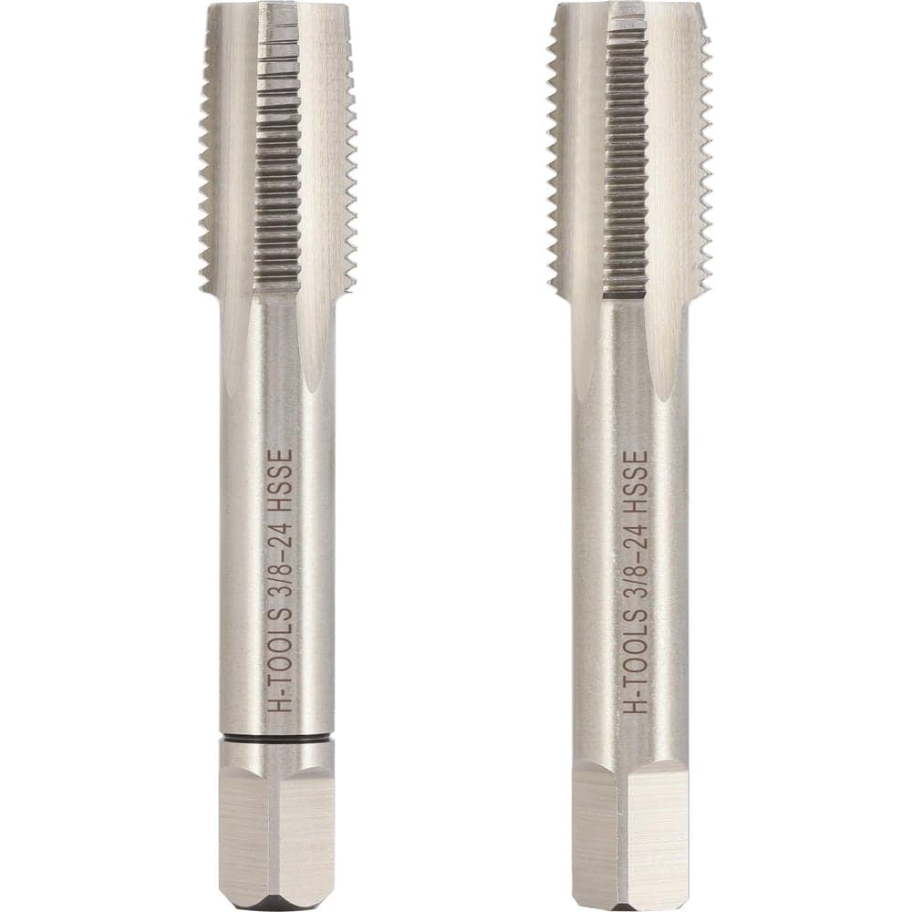 Метчик H-Tools UNF 3/8 -24 комплект из 2х шт. DIN2181 HSSE 2B L-63мм a=5.5 146380EHT