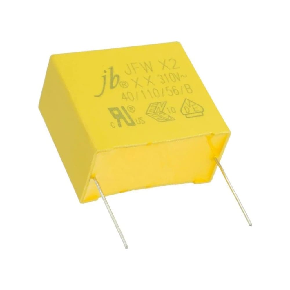 Конденсатор подавления ЭМП JB Capacitors JFW X2 (4шт.) 1мкФ, 310В (AC), 110C, (26.5x10x19 / P:22.5 мм), (105K), JFW0A9105K225000B01-423 (4) - 2