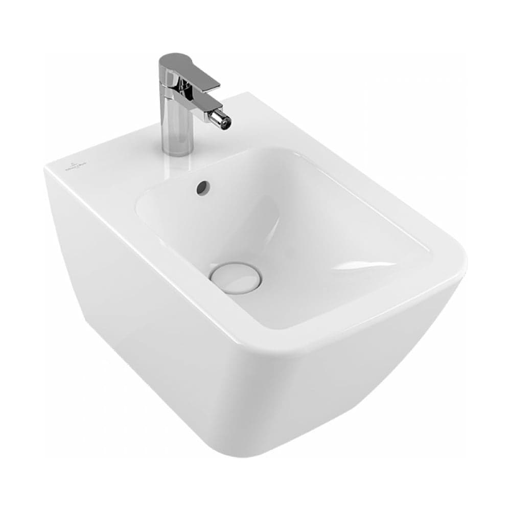 Подвесное биде Villeroy & Boch Finion шгв 375x560x315 CeramicPlus цвет-альпийский белый 446500R1