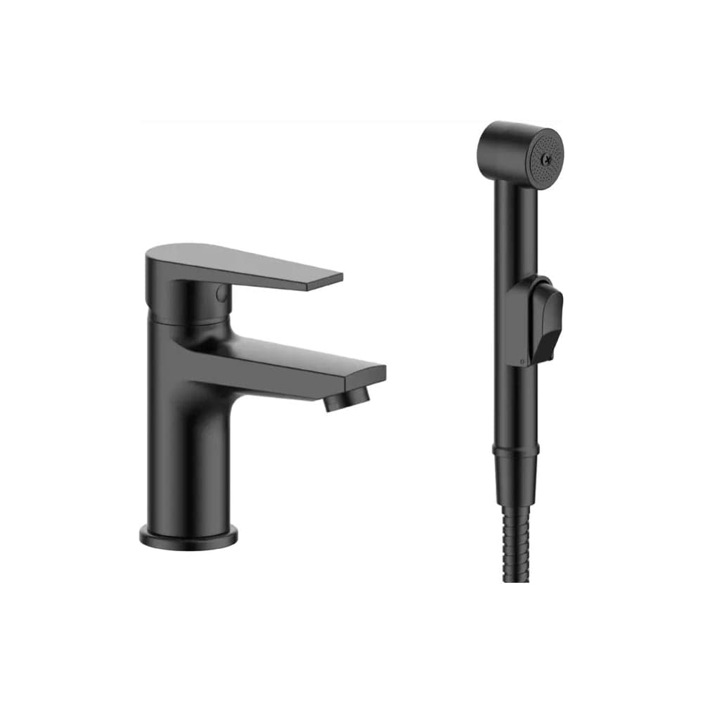 Смеситель ESKO Budapest black с гигиеническим душем, с аксессуарами, арт. BT27HB