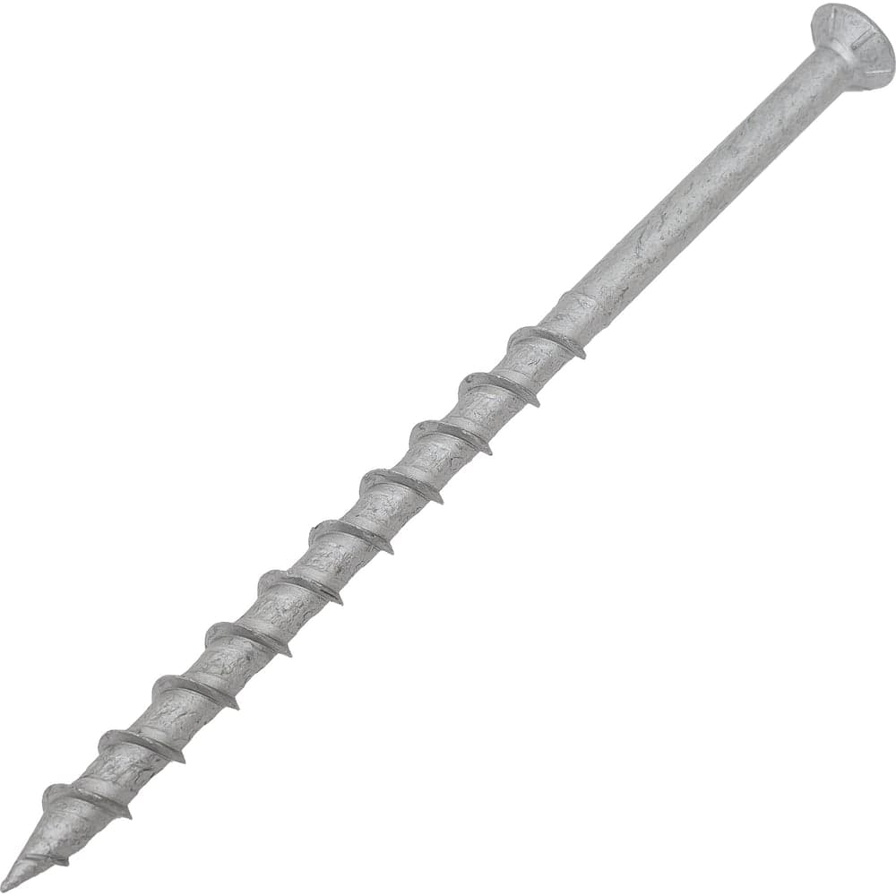 Шуруп для пенобетона Rusconnect GS 08140 8x140 мм, потайная головка, TORX, белый цинк, 50 шт. 610814