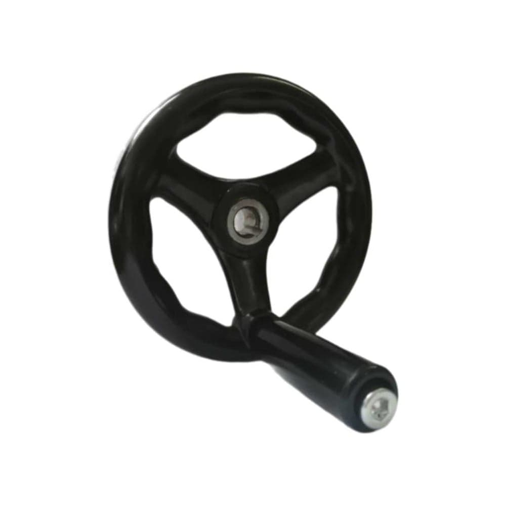 Бакелитовый маховик UnitMC 125х12 с ручкой 100301.3 125х12