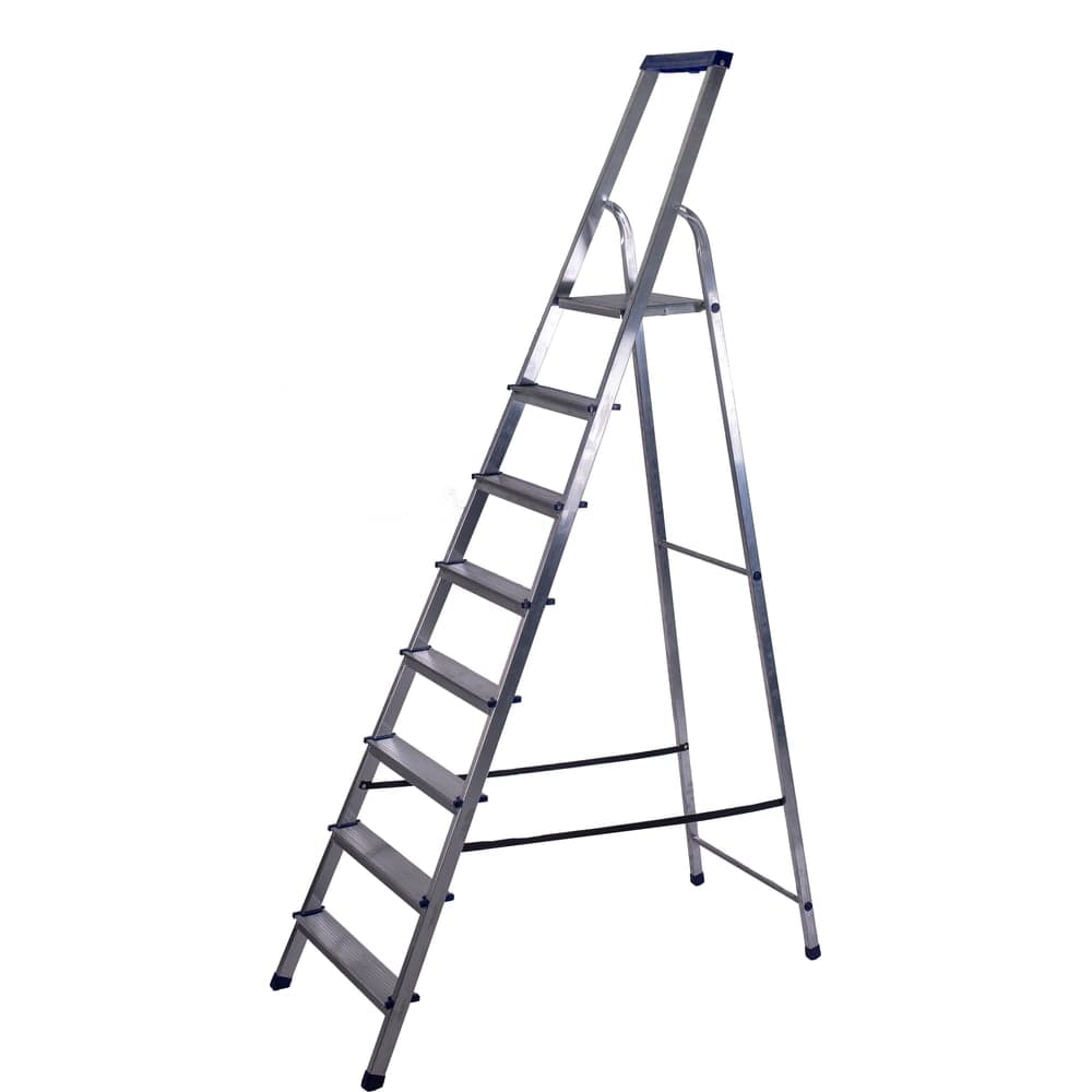 Стремянка STAIRS алюминиевая с органайзером 8 ступеней AS08LX