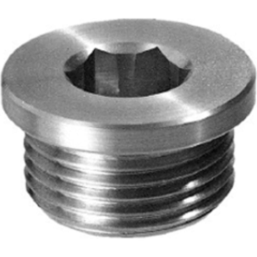 Цилиндрическая пробка с буртом ЦКИ DIN 908, G 1/4", Ц, уп. 20 шт. 64826