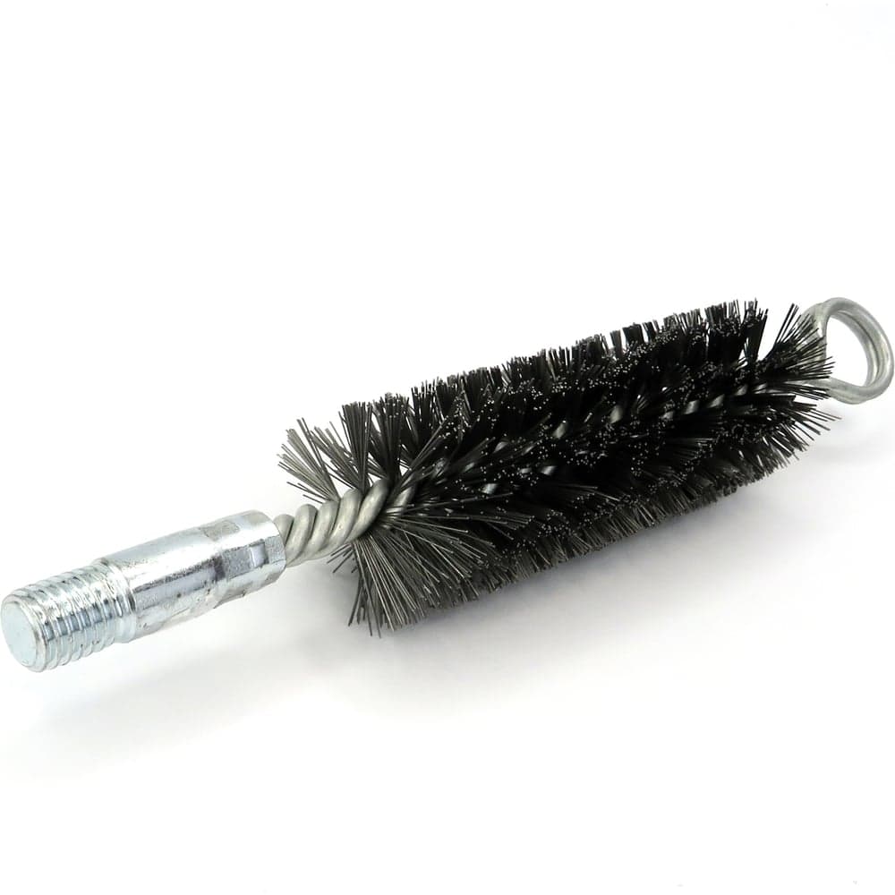 Щетка ерш трубный EuroBrush Д35 с кольцом, ворс сталь 0,30, посадка М12 резьба (14-335) кордщетка ершик, очистка технологических отверстий, котлов, чистка теплообменников прочистка дымоходов, труб EB-TD35ST