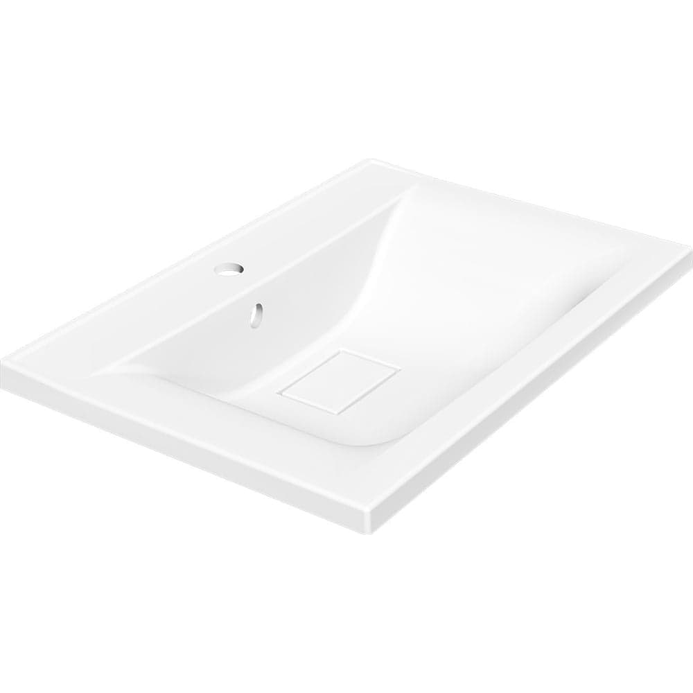 Раковина из искусственного камня VINCEA цвет белый VCB-3M650W