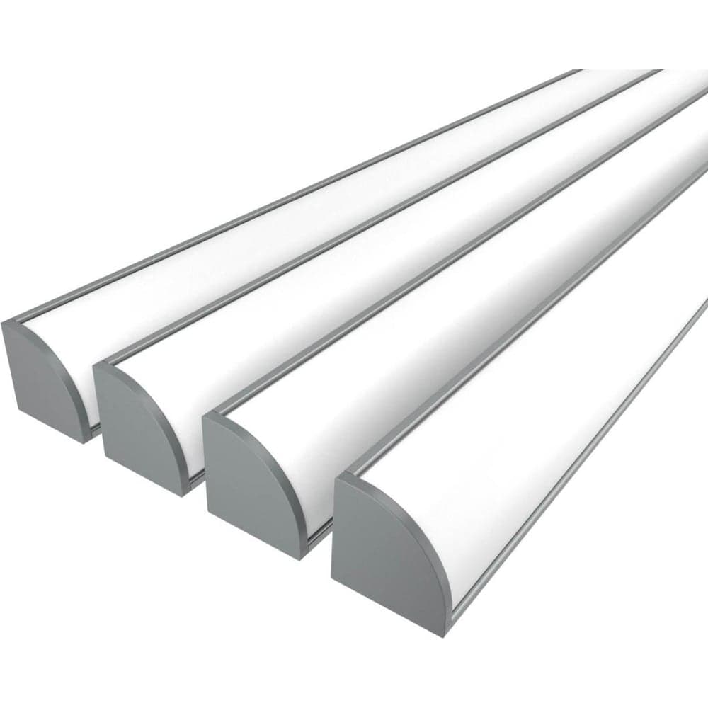 Комплект Ledcraft LC-LPU1616M20-2x4Silver из 4 шт серебро (2м профиль+2м рассеиватель+2 заглушки+2 крепежа) 1616240008
