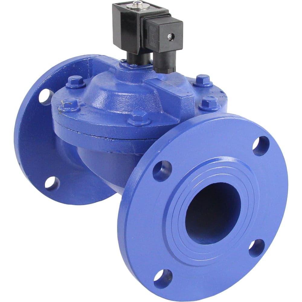 Клапан электромагнитный DN.ru VSF-602E-PU-NC Ду65 Ру10, чугун, EPDM, фланцевый, пилотный, 24В DAR D130-06014