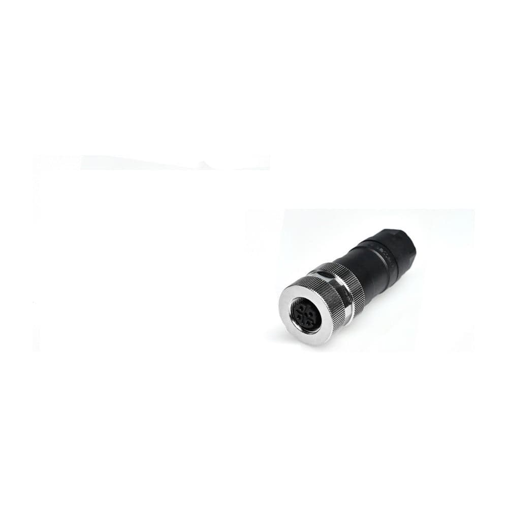 Соединитель клеммный VELLEDQ M12-F03T, Розетка, Прямой с клеммником, Пластик 3-PIN IP65 250 AC/DC, 08-00025010