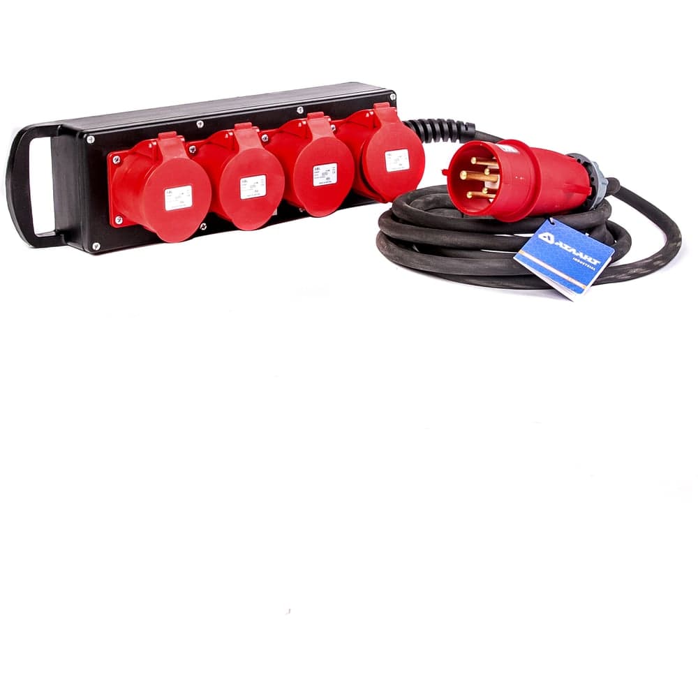 Промышленный удлинитель на колодке Атлант КГ 5x4 20м (4x380В 32А CEE 5P) ТЕН303-164