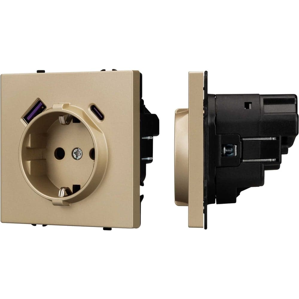 Механизм розетки с USB зарядкой Arlight SCT-NOBE-MUAC-SFPL-GD 1шт 054286