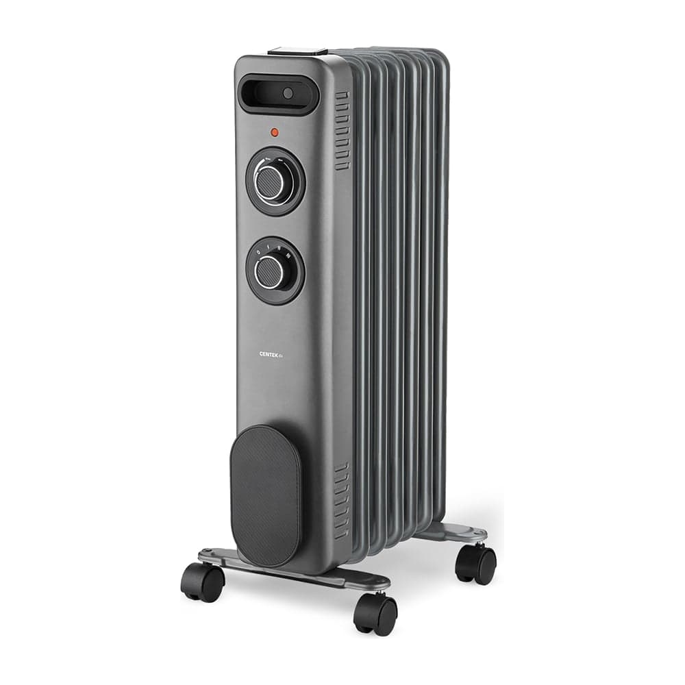 Масляный обогреватель Centek CT-6232-7 (серый) 7 секций (20м) 1500Вт, 3 режима защита от перегрева CT-6232-7 GRAY