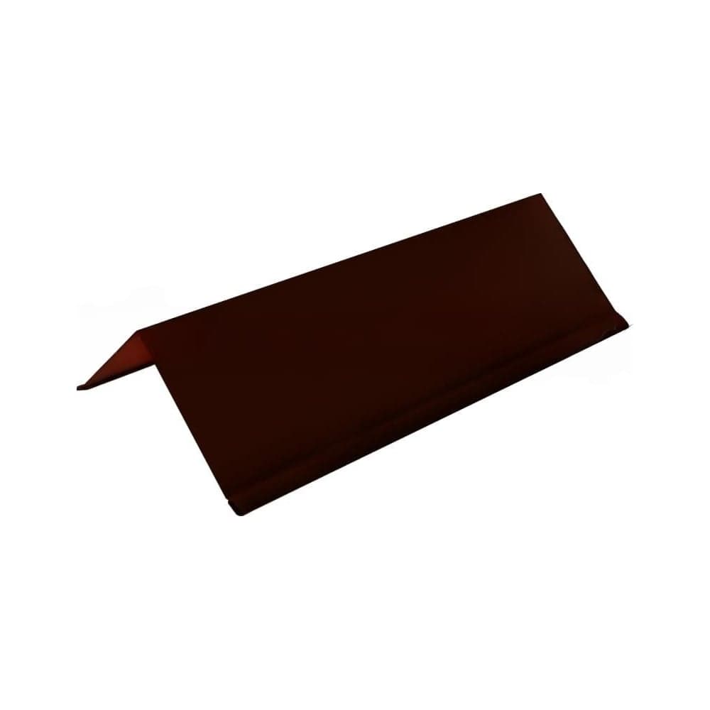 Конек с каплей МЕТАЛЛИК И КО 150x2000, оцинкованная сталь 0.40, RAL 8017, в пленке О0000051322