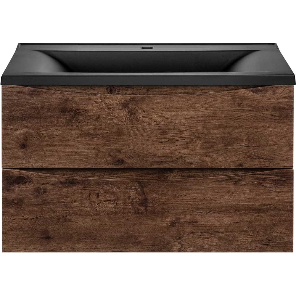 База под раковину VINCEA Mia 800 подвесная, 2 выкатных ящика soft close, R.Wood VMC-2MA800RW