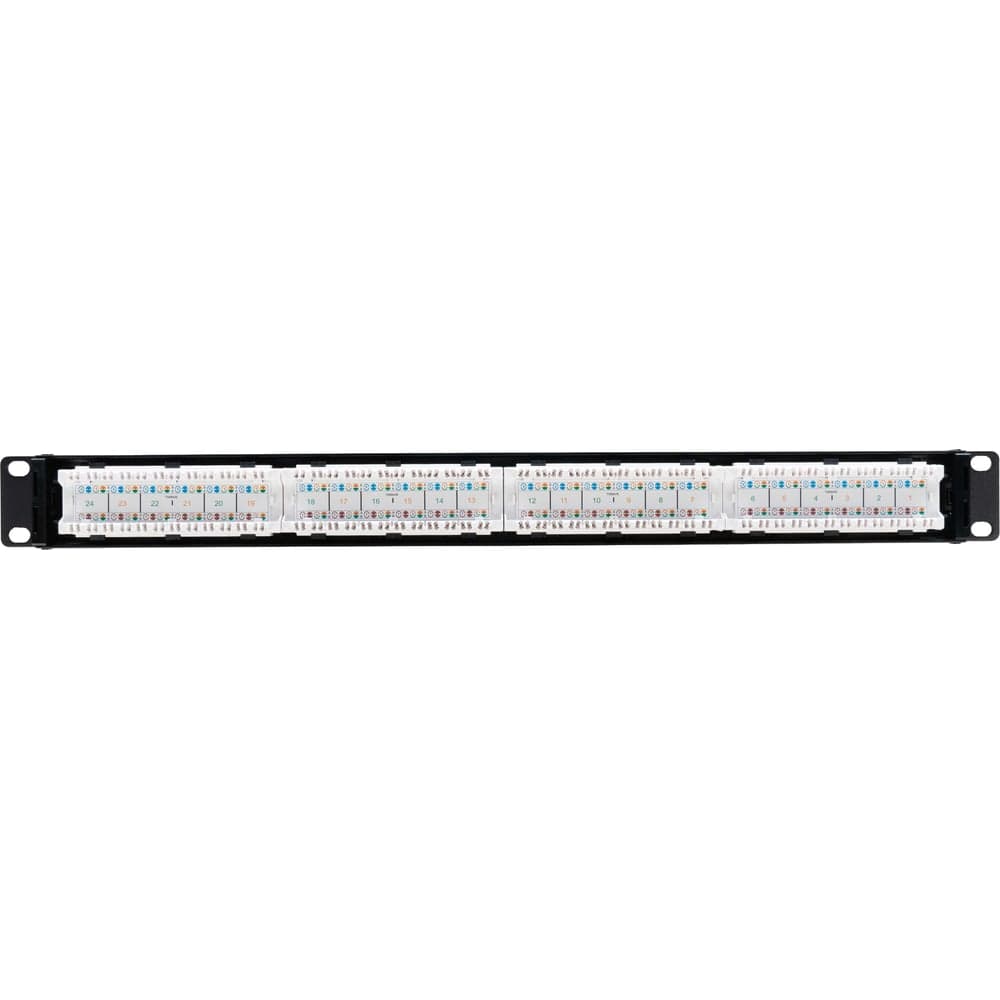 Патч-панель Filum 19, 1U, Cat 5e, 24 порта RJ45 (8p8c), неэкранированная, Dual IDC (110/KRONE) FL-PP-5E24U1