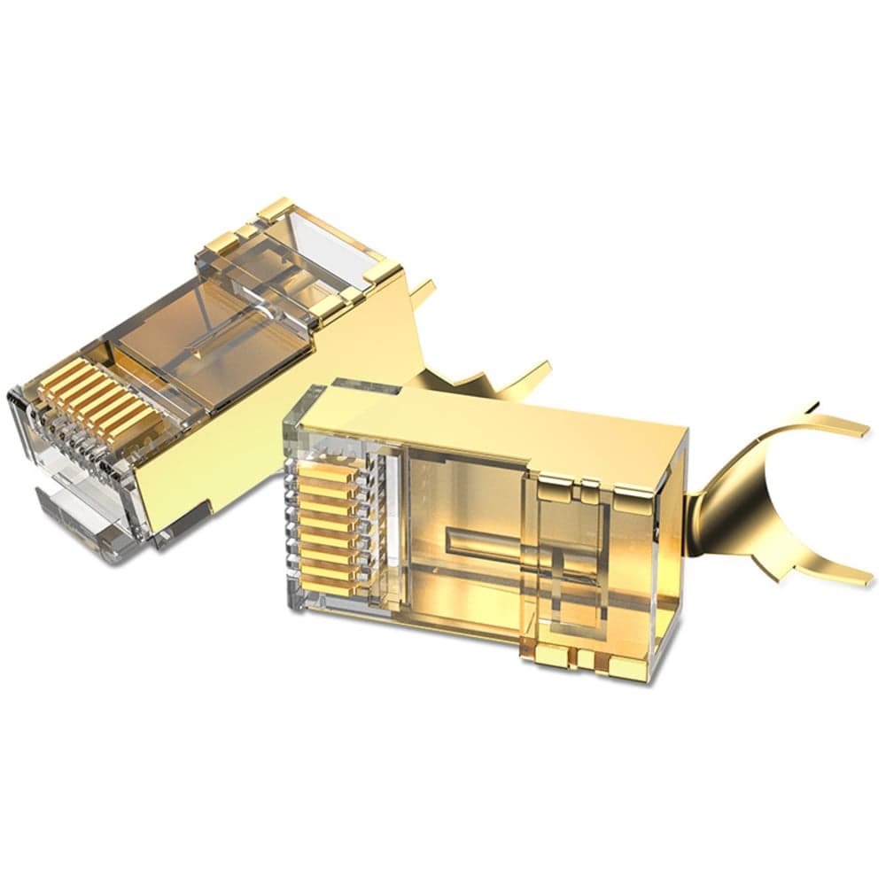 Коннектор VENTION RJ45 (8p8c), FTP cat.8, под витую пару (10шт.) IDHR0-10