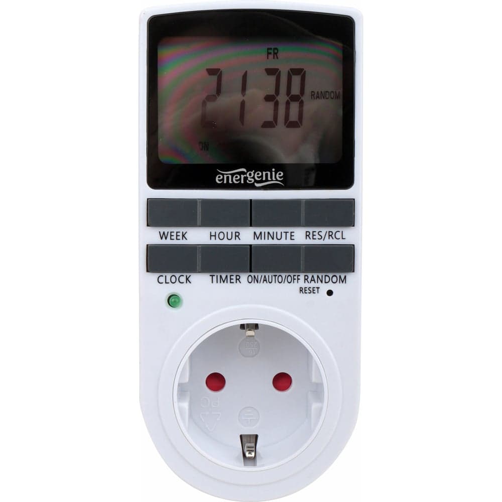 Электрический таймер Energenie LCD-дисплей 2,3″, белый EG-SST-01
