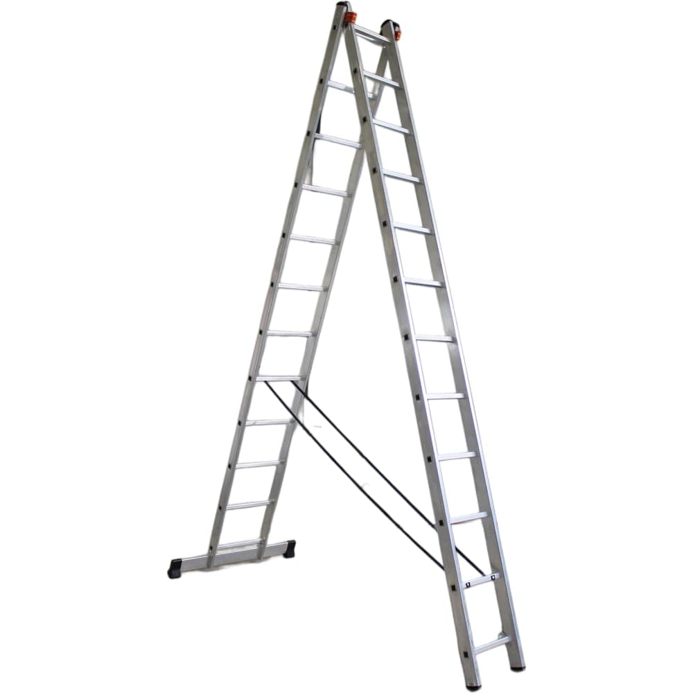 Алюминиевая двухсекционная лестница ООО "РИЗ" 2х12 LAD2X12