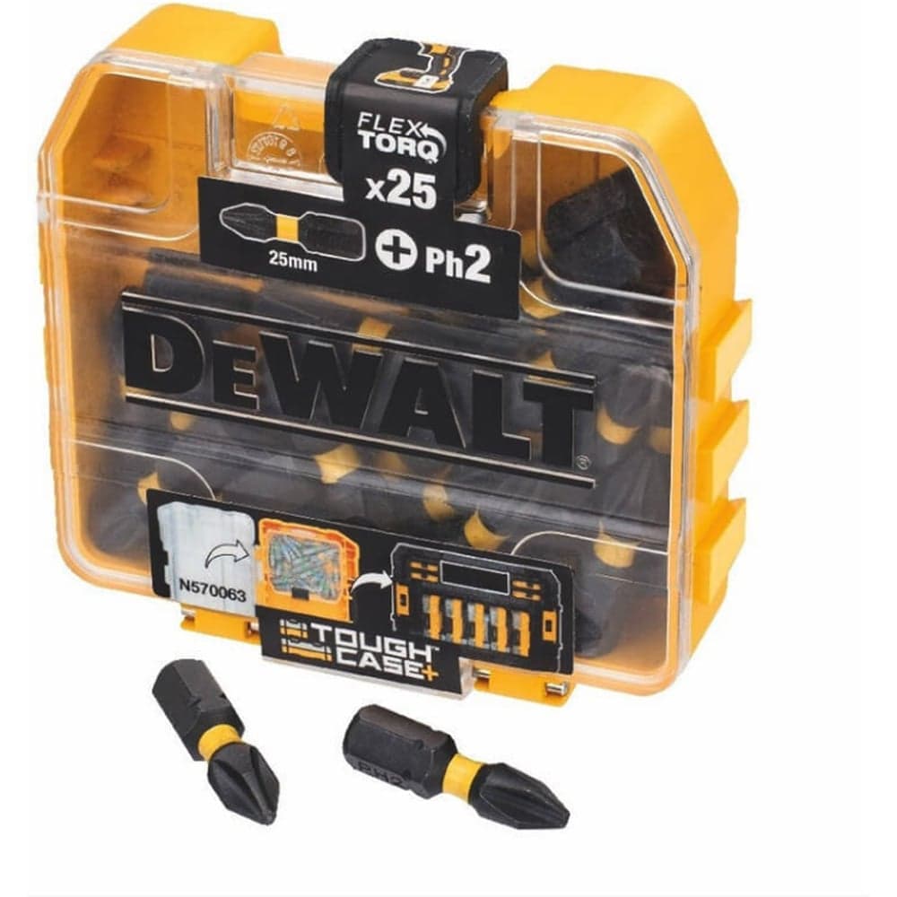 Набор бит DEWALT EXTREME DT70555T, FlexTorq PH2 25 мм, 25 шт в кейсе DT70555T-QZ