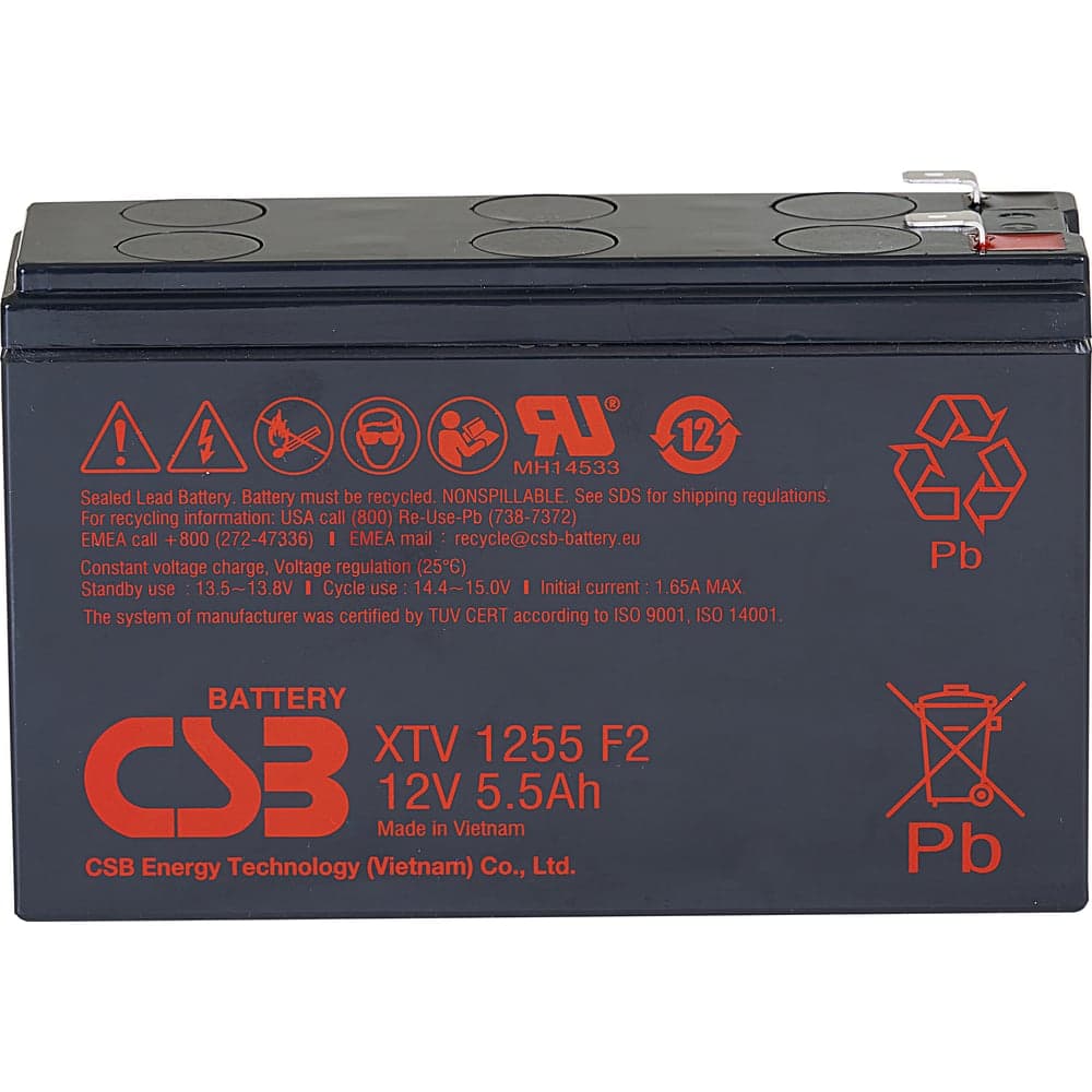 Аккумуляторная батарея CSB XTV1255 F2 12В 5,5 Ач УТ-00000190