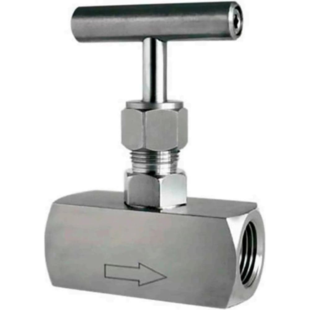 Клапан игольчатый 304-304-T-Ht 1/2 Ду15 Ру400 резьбовой с Т-образной рукояткой DN.ru D090-02975