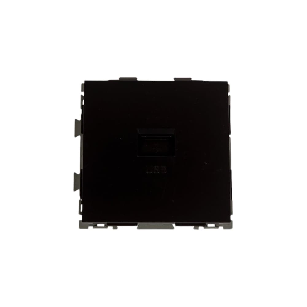 USB розетка CGSS 2.1А черная Практика PL-W201U-BCM