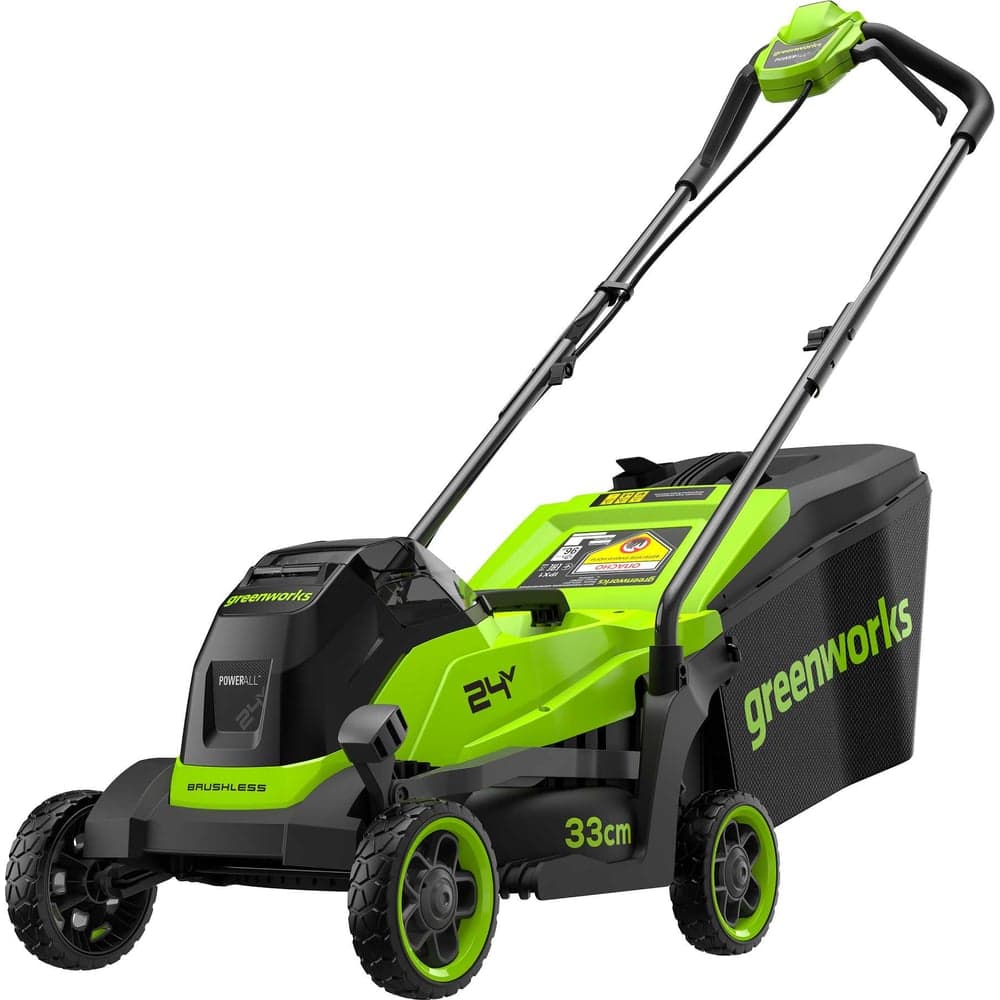 Газонокосилка аккумуляторная Greenworks 24V, 33 см, бесщеточная, c 1хАКБ 4 Ач и ЗУ 2520607USB4