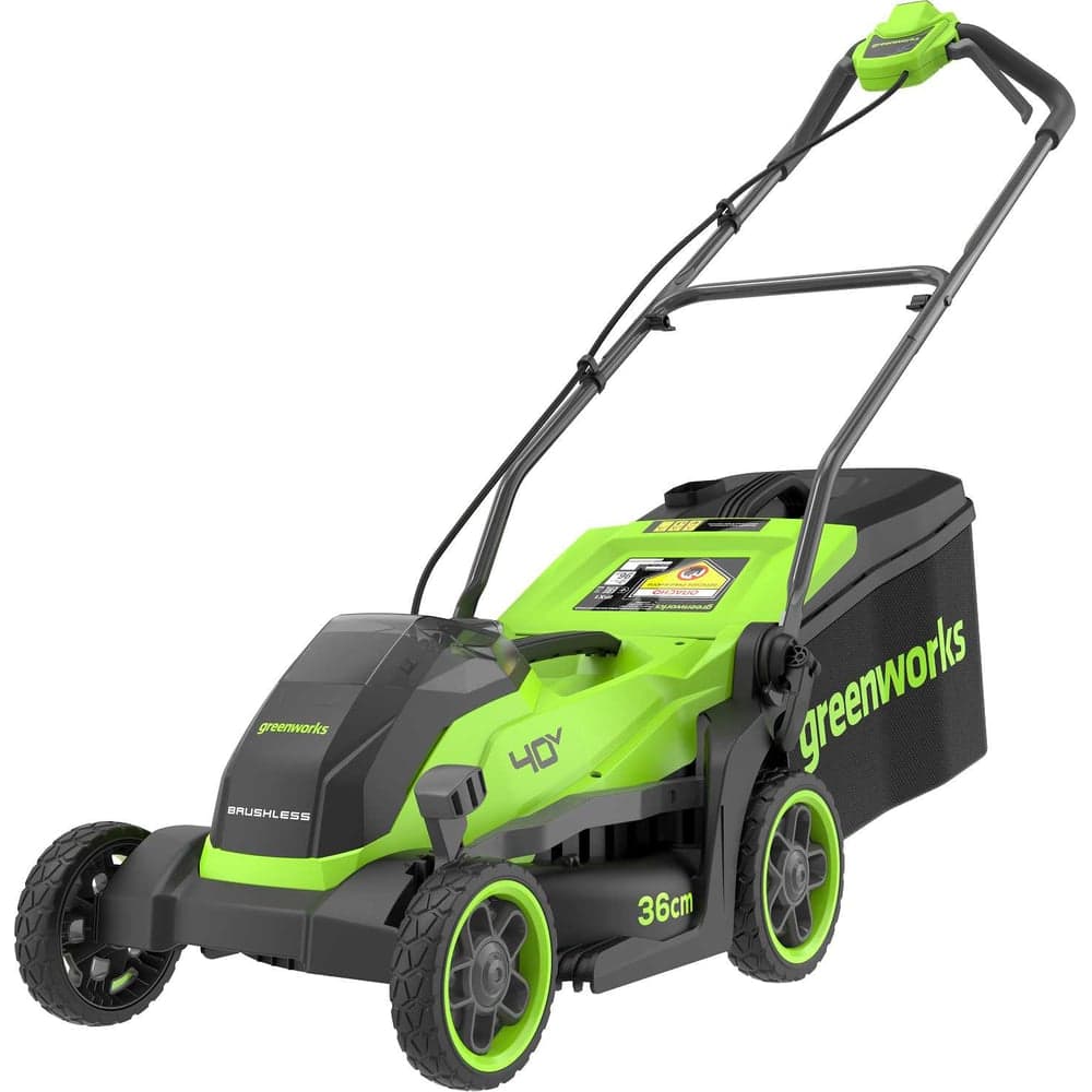 Газонокосилка аккумуляторная Greenworks 40V, 36 см, бесщеточная, c 1 АКБ 2Ач и ЗУ 2520807USB2