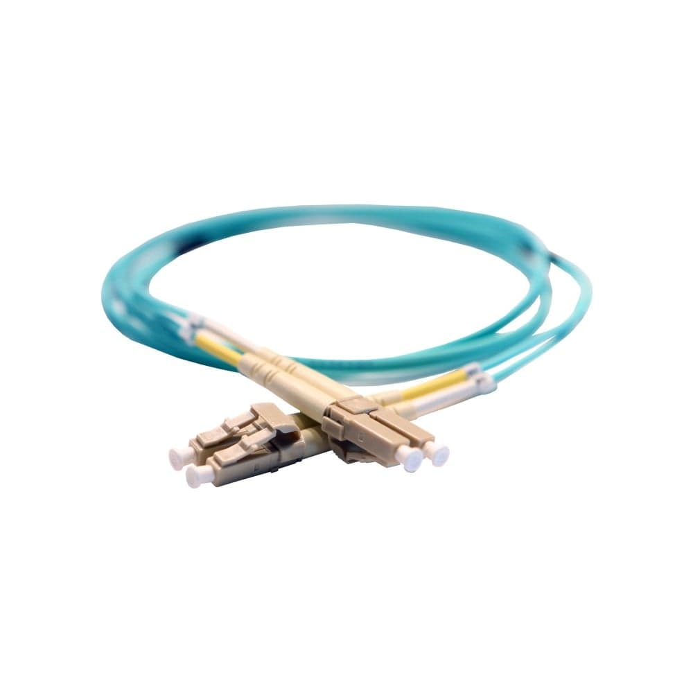Шнур оптоволоконный Legrand OM3, многомодовый, LC/LC, 1 м, цвет морской волны 032615