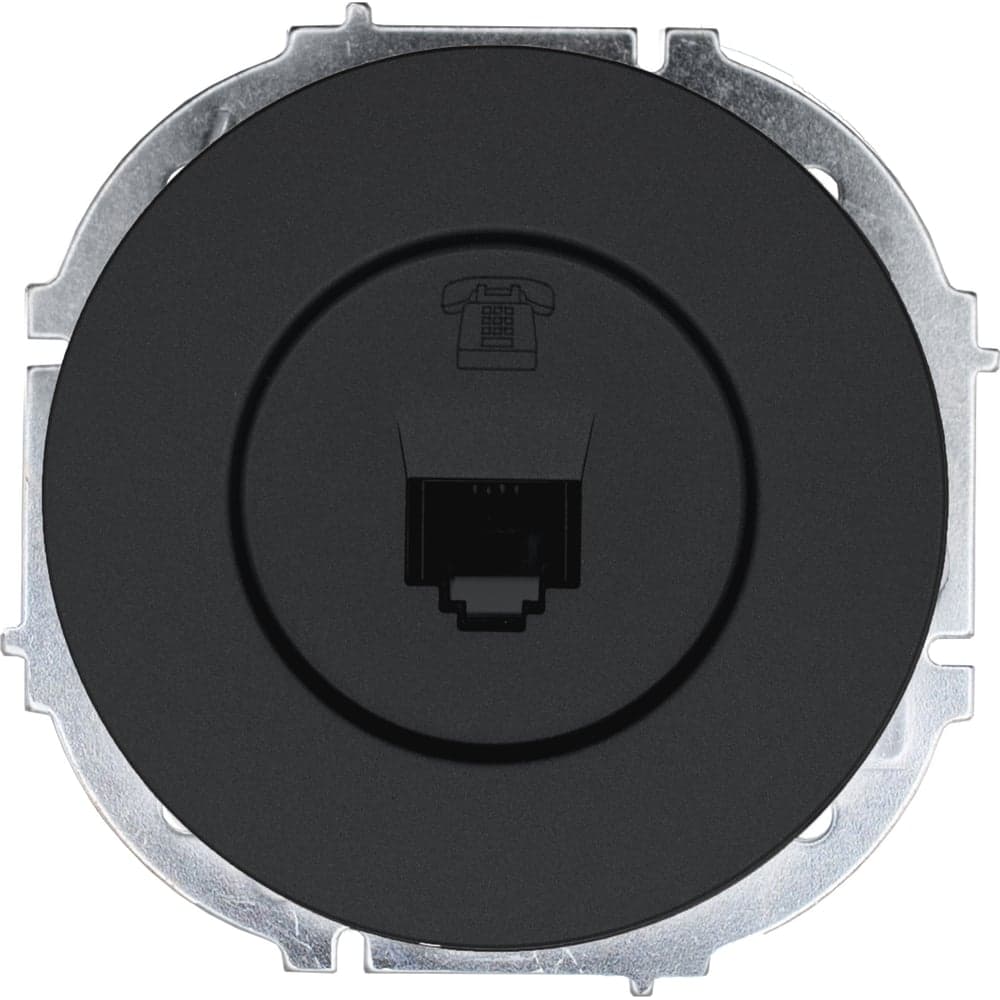 Розетка телефонная евро Lezard OSEN чёрный бархат 743-4288-137