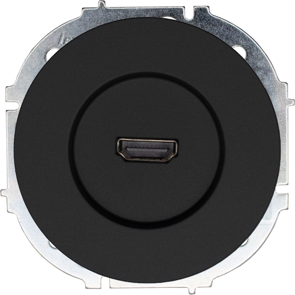 Розетка HDMI Lezard OSEN чёрный бархат 743-4288-203