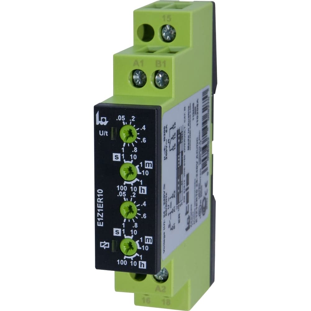 Реле времени TELE задержка включения и выключения E1Z1ER10 24-240V AC/DC VE10 110208A