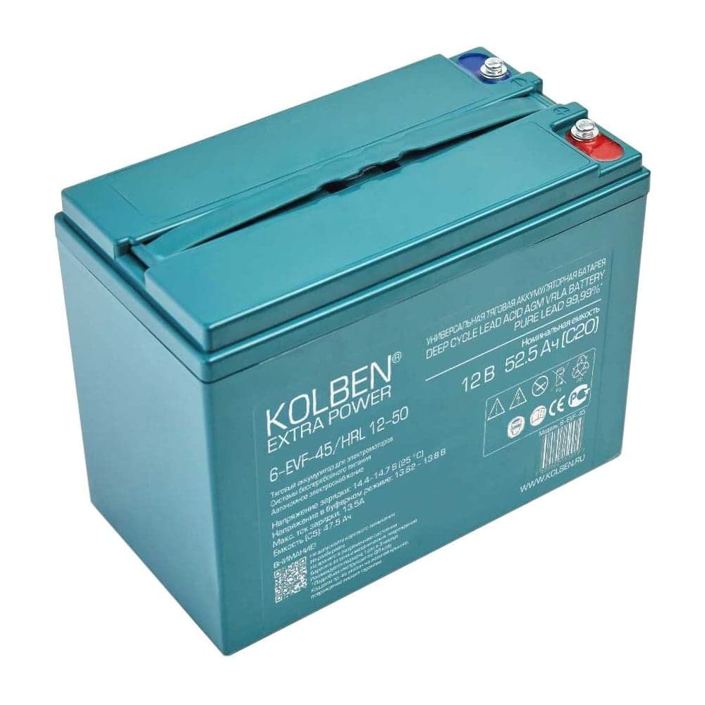 Аккумулятор KOLBEN EXTRA POWER 6-EVF-45 12В 40Ач (C5) 224x121x175 мм 6-EVF-45_HRL-12-50