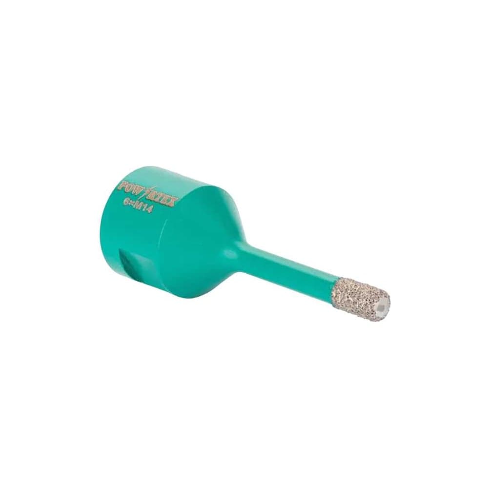 Коронка алмазная Powertex Super Hard, М14, с техническим воском 6х35 мм для дрели и УШМ по плитке 3A2213