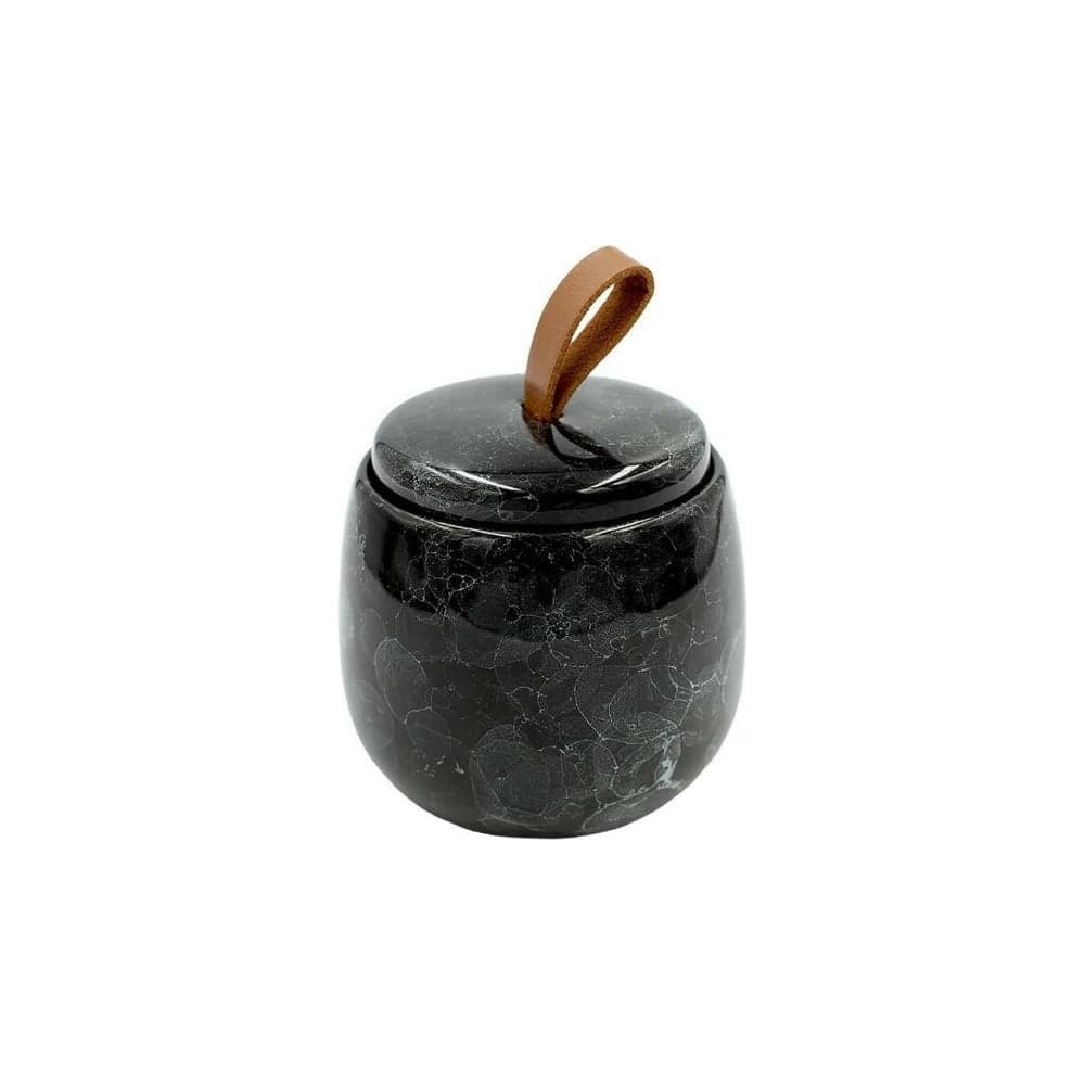 Баночка для ватных дисков Bath Plus PIETRA 9,6х7,5cm black W-CE2242AA-CT