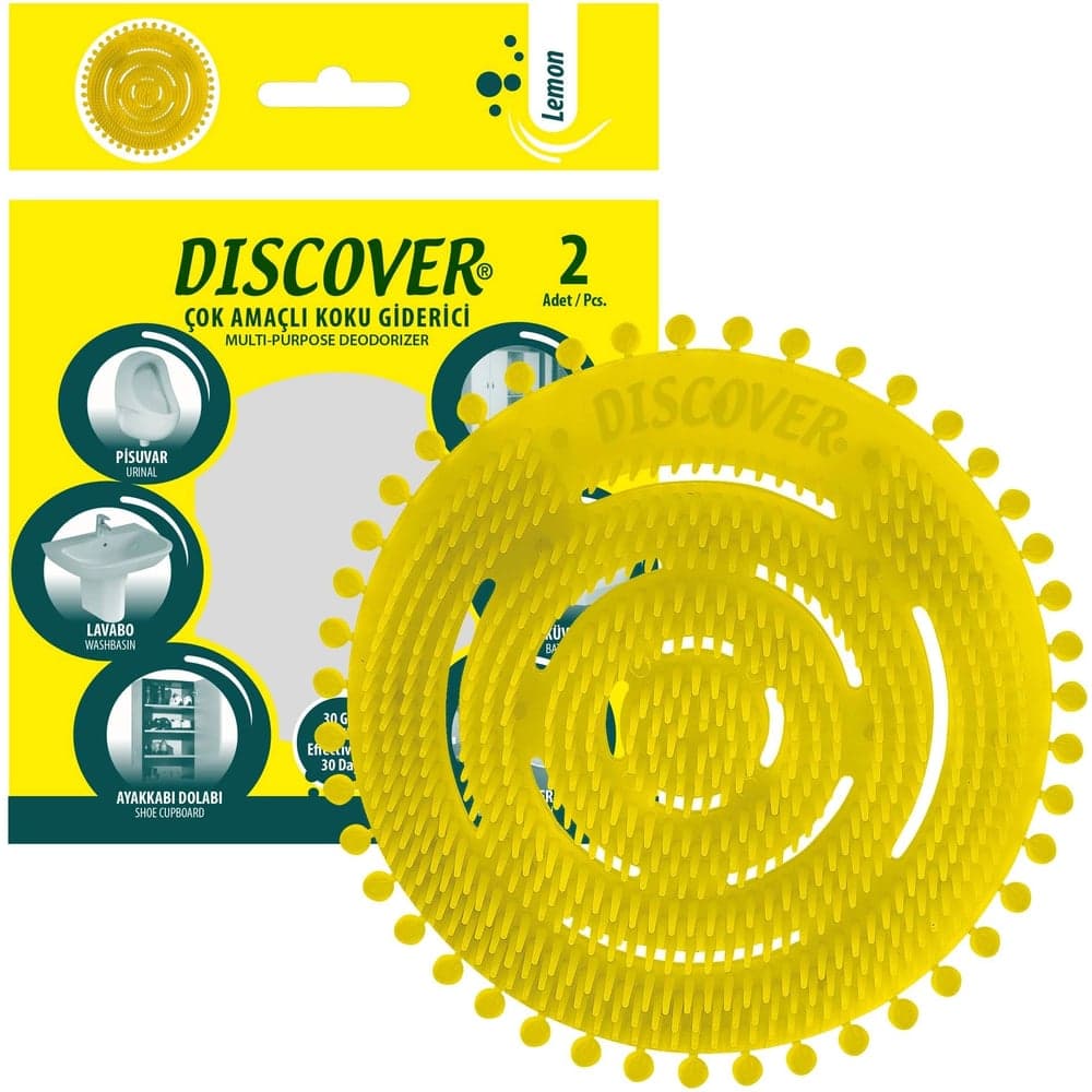Ароматическая сетка для писсуара DISCOVER 2шт, аромат Lemon DSR7381-5 DSR 7381-5