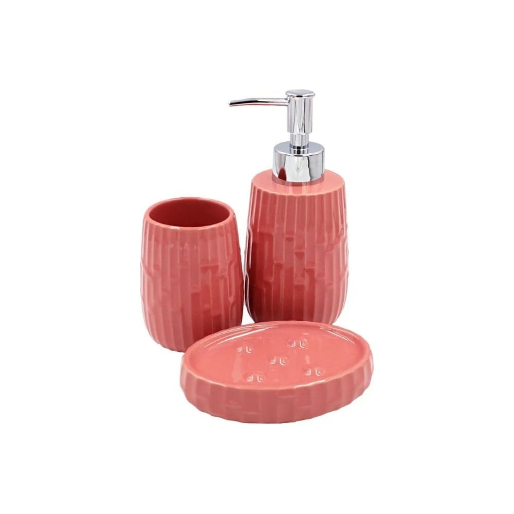 Набор настольных аксессуаров Bath Plus SEGRETO SET3 цвет PINK W-CE2577CA-SET3