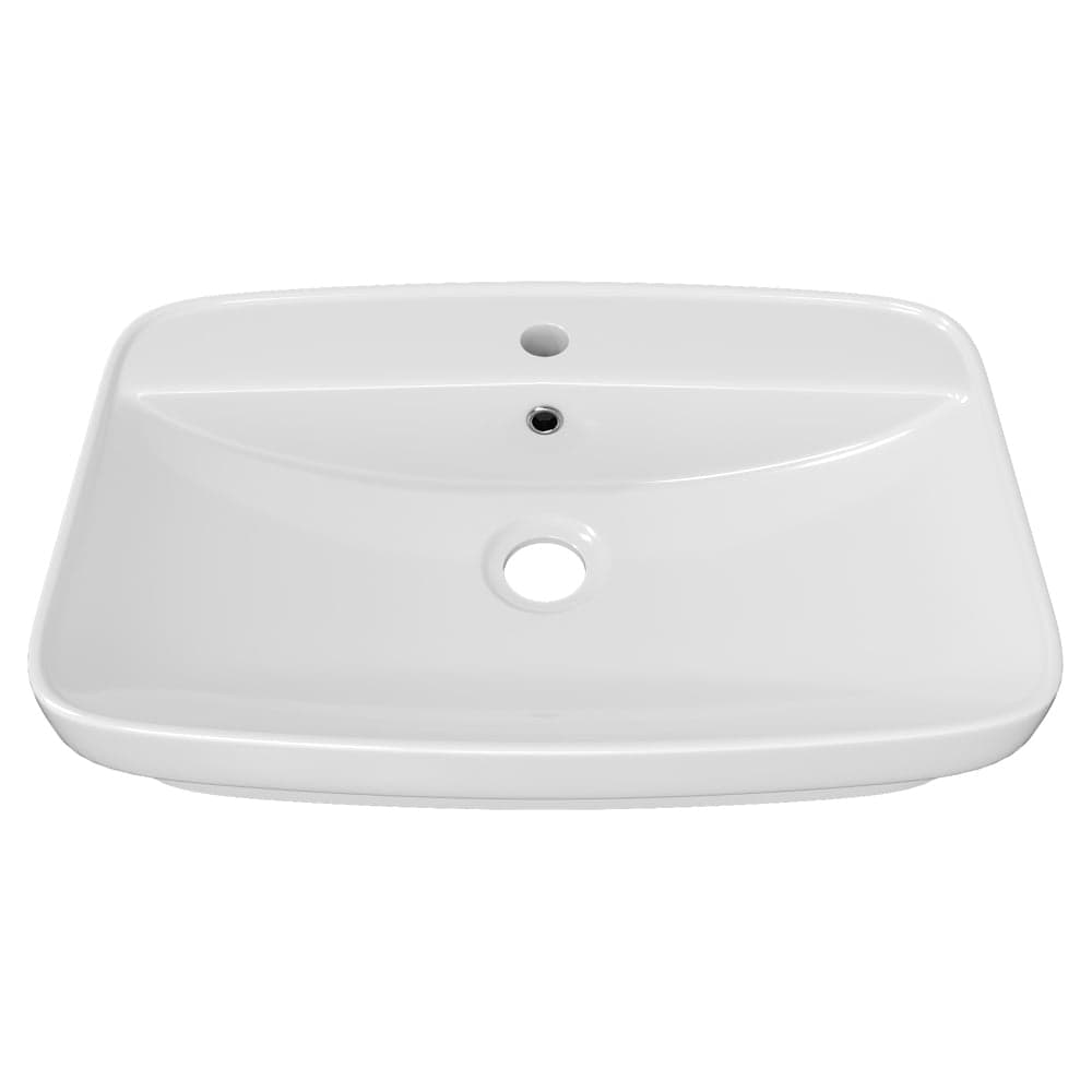 Раковина для ванной мебельная полувстроенная Teymi Solli VP 60 белая T51246 ЦБ-00284672