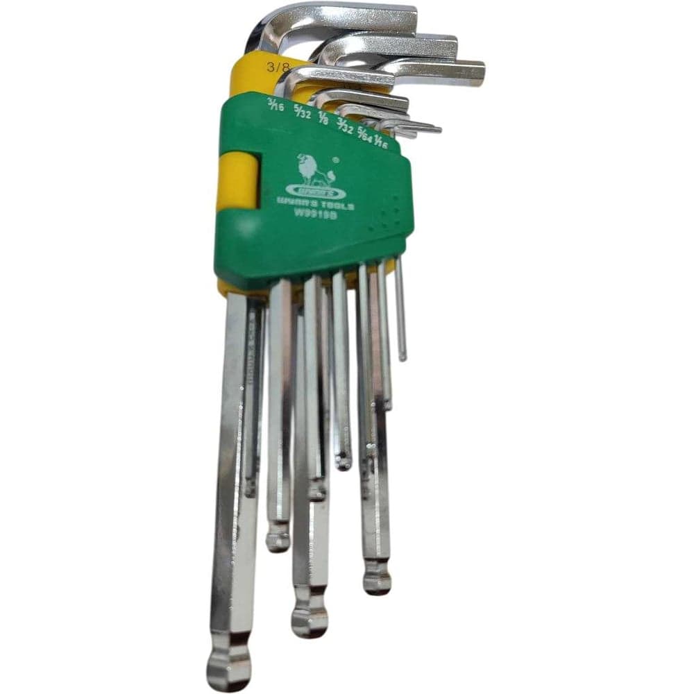 Набор шестигранных ключей WYNNS (дюймовые) удл. 9шт (1/16-3/8) W9919В/ Tools 00-00018658
