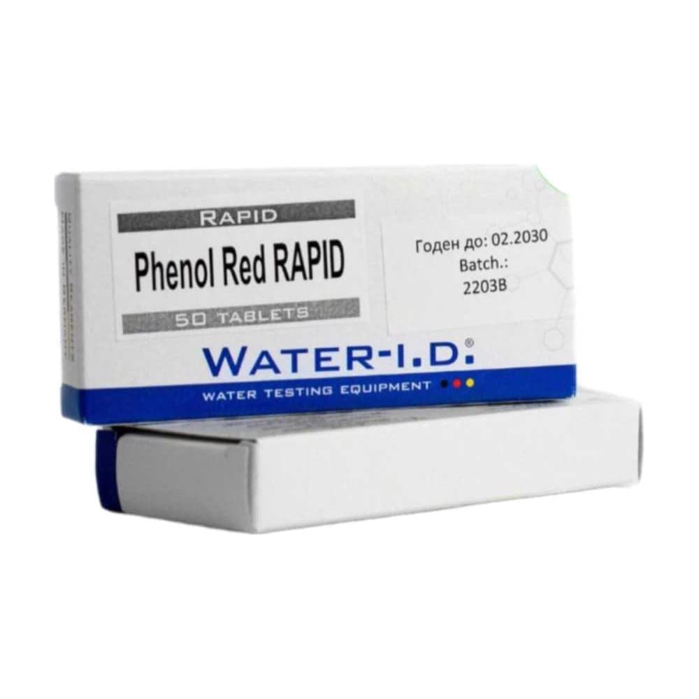 Таблетки для ручного пултестера КЕНАЗ Water-i.d. Phenol red rapid 50 таблеток (5 блистеров) TbsRpH50
